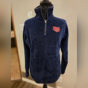 NHL Washington Capitals Navy Blue Quarter-Zip Sweater